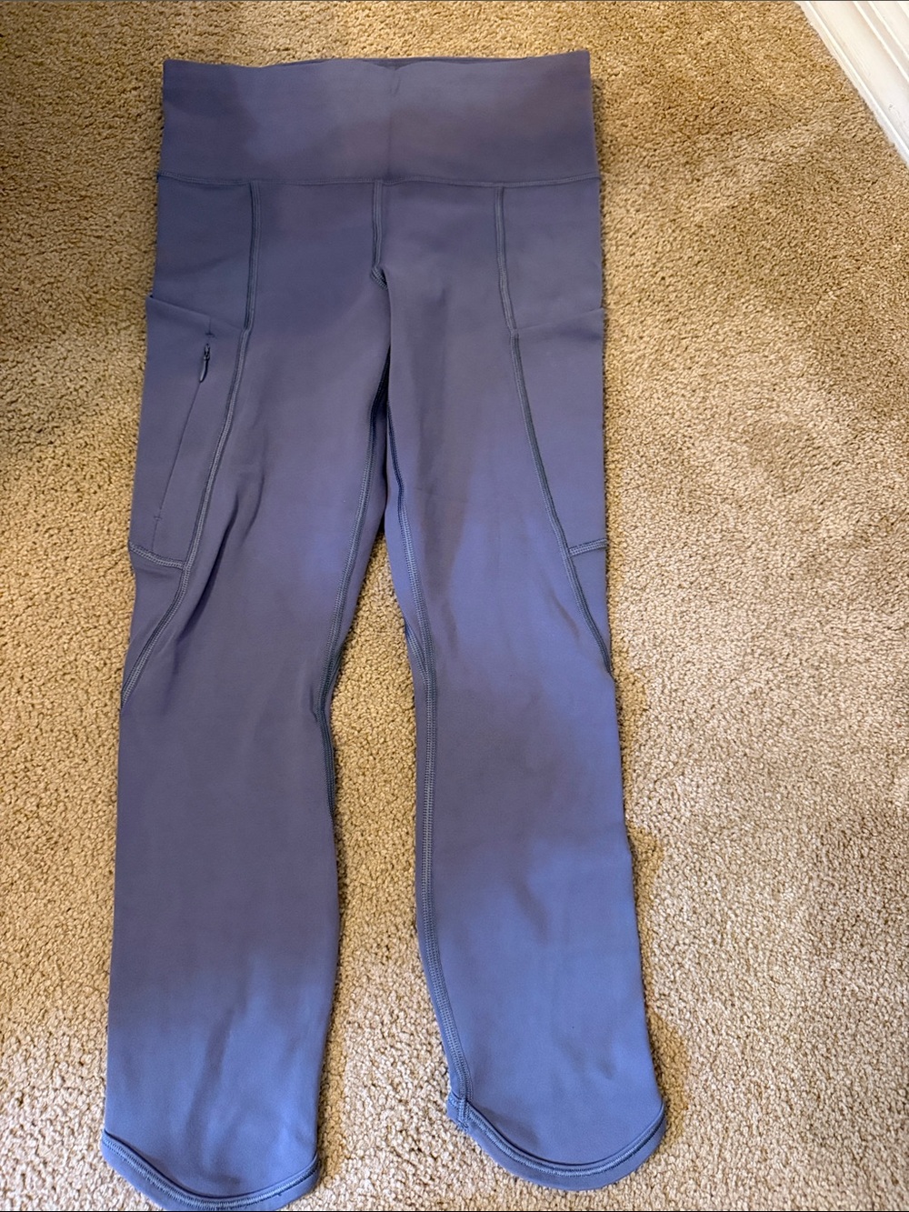 Athleta Slate Gray Performance Capri Leggings